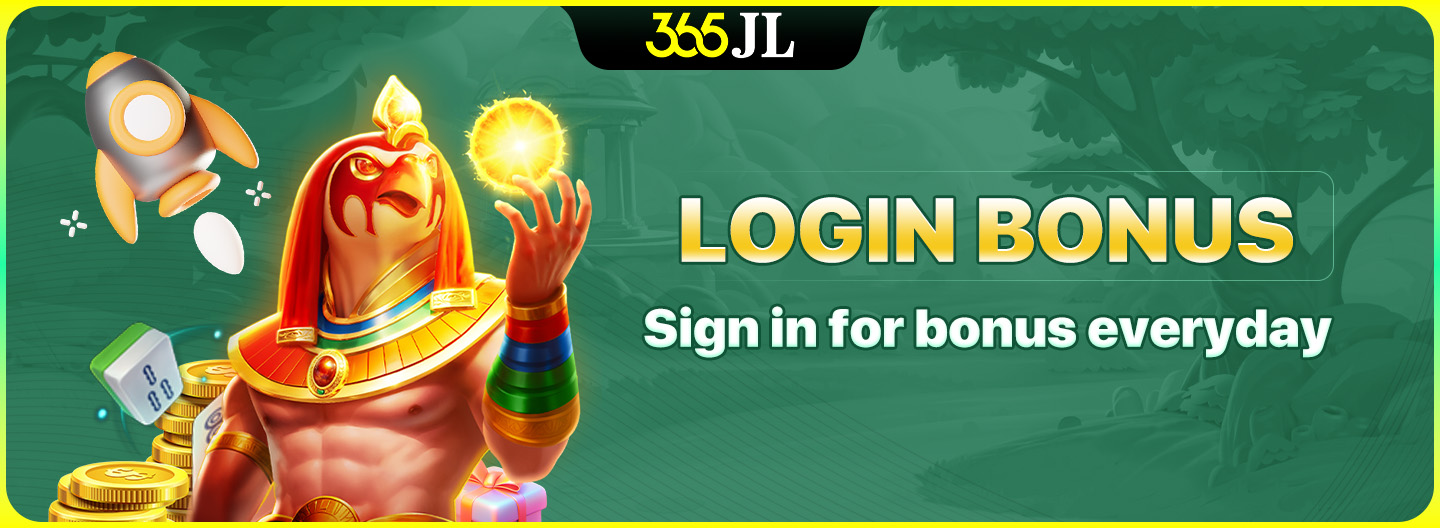 Login bonus - Sign in for bonus Everyday promotion banner